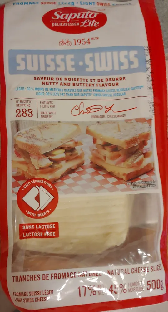 Fromage suisse léger