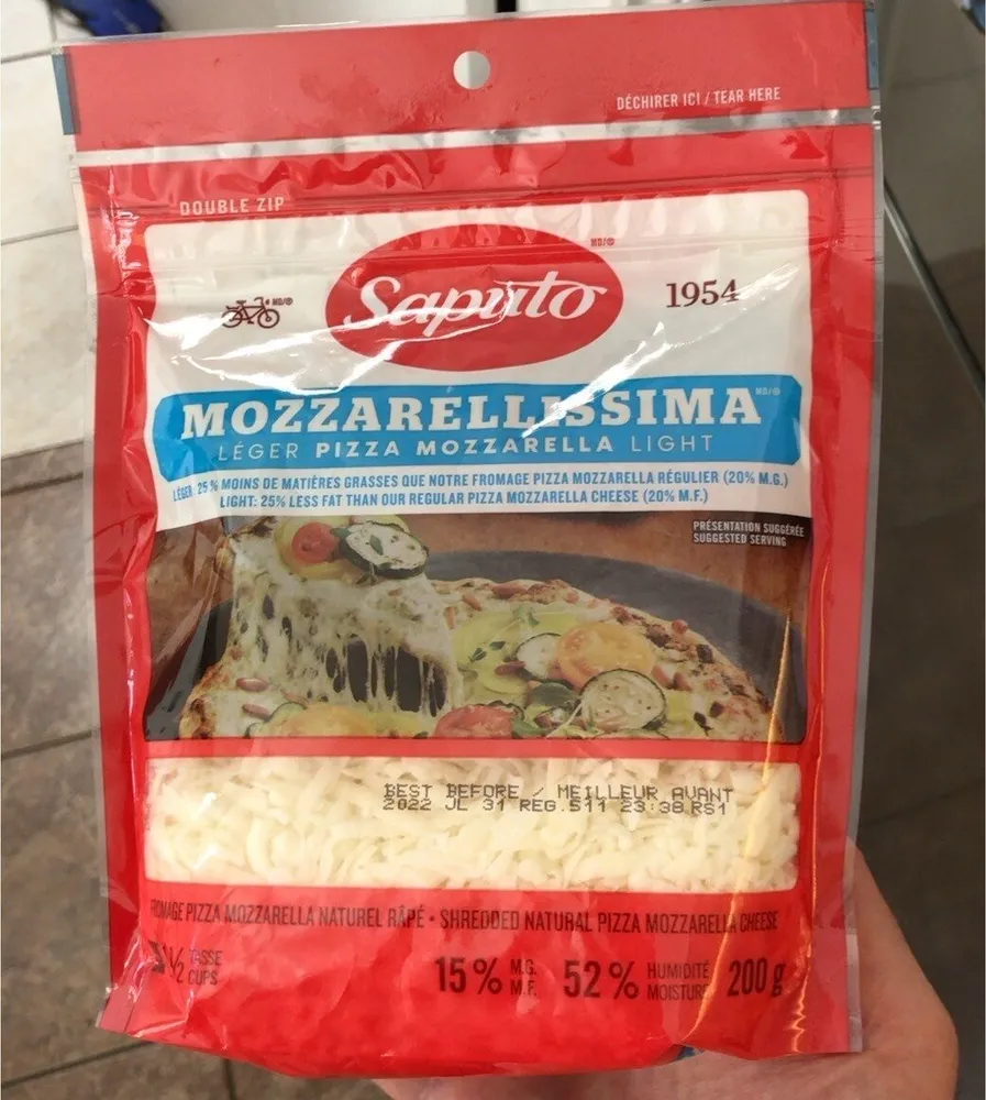 Pizza mozzarella light