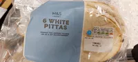 6 White Pitas