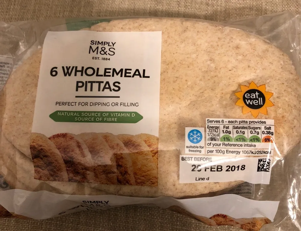 Wholemeal Pitta