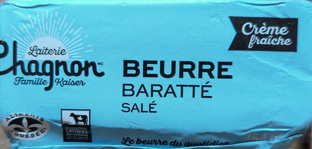 Beurre baratté salé