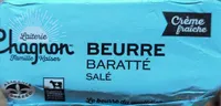 Beurre baratté salé