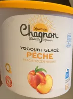 Yogourt glacé pêche