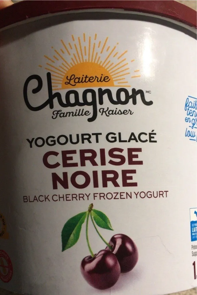Yogourt glacé cerise noire
