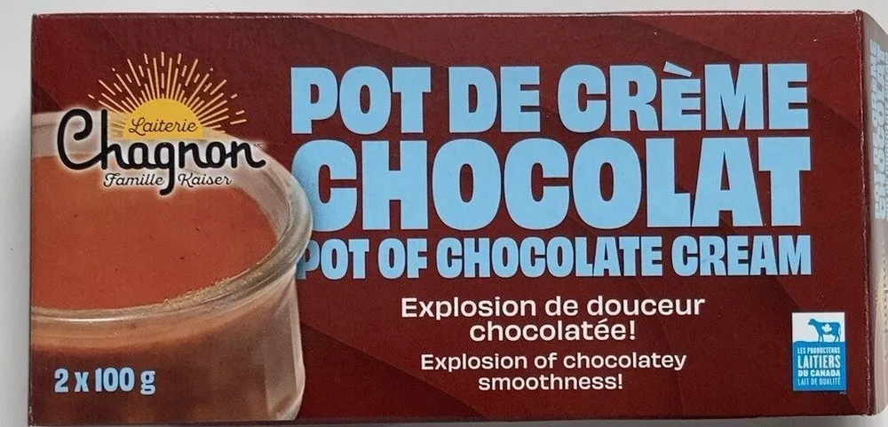 Pot de crème chocolat