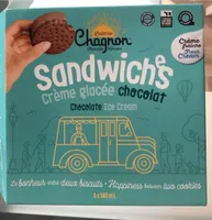 Sandwiches crème glacée chocolat
