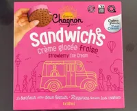 Sandwichs creme glace a la fraise
