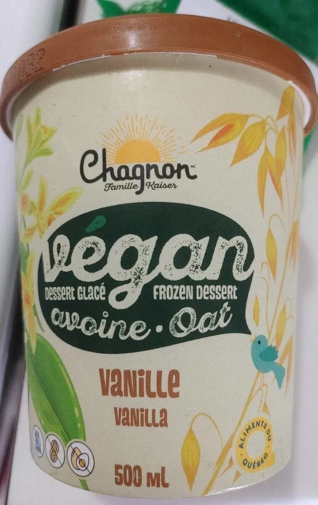 Dessert glacé avoine - vanille