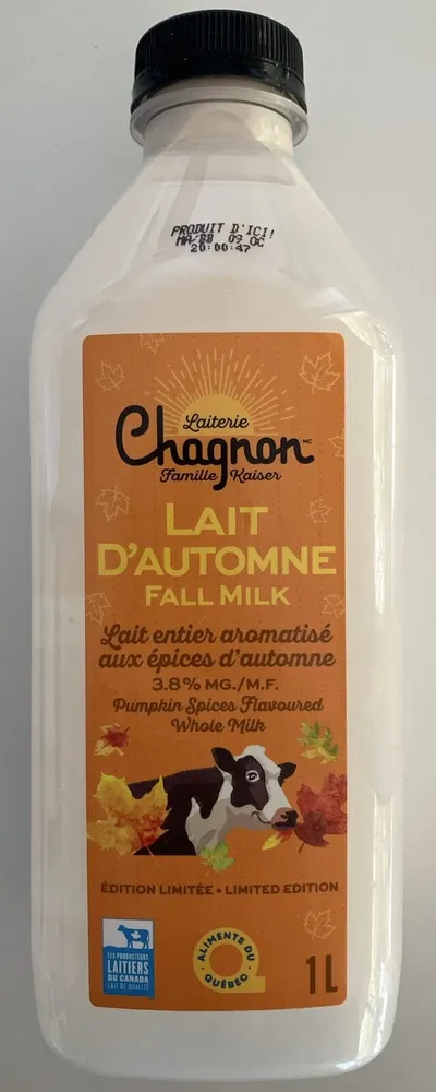 Fall Milk - Pumpkin Spices Flavored Whole Milk