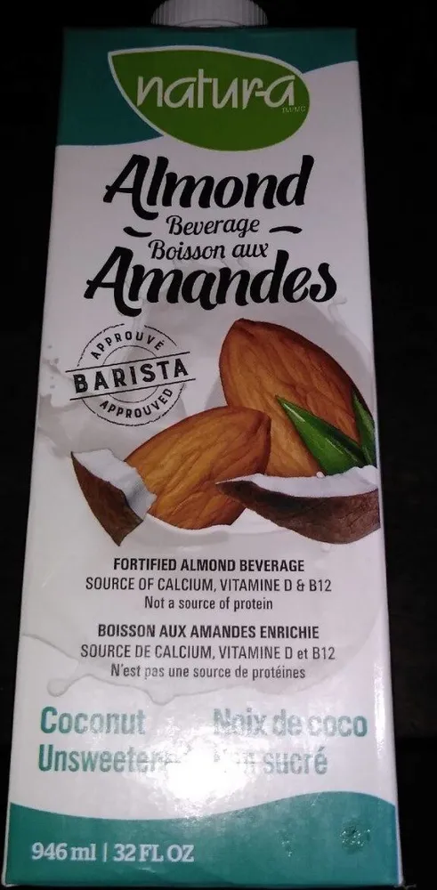 Boisson aux amandes et noix de coco non sucré