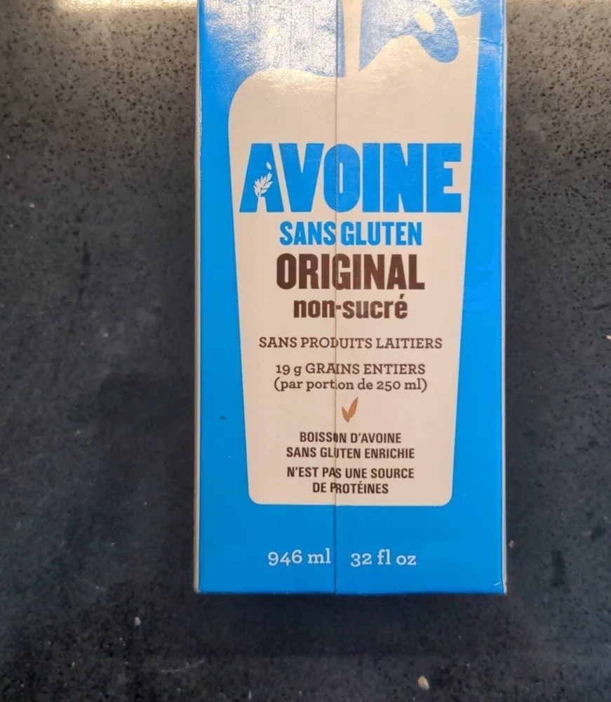 Avoine sans gluten original non-sucré