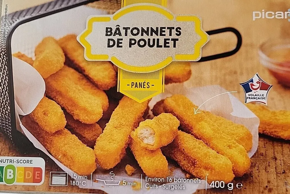 Bâtonnets de poulet