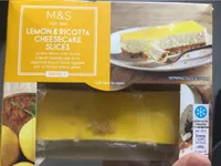 Lemon & Ricotta Cheesecake Slices