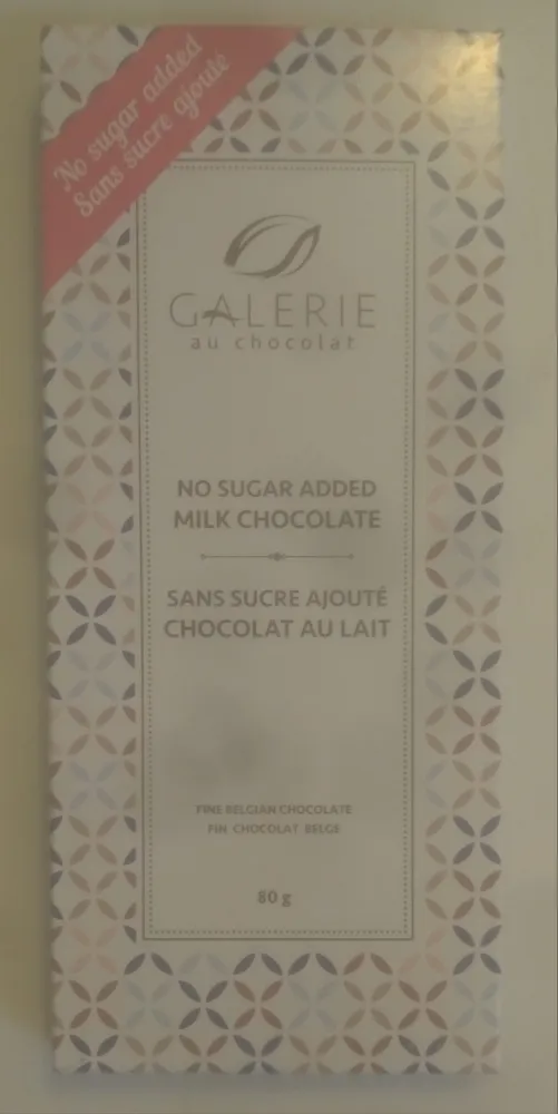 No Sugar Added Milk Chocolate