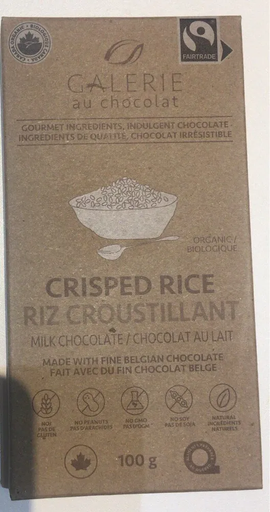 Chocolat au lait riz croustillant