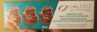 Bonhommes de neige en chocolat au lait remplis de caramel