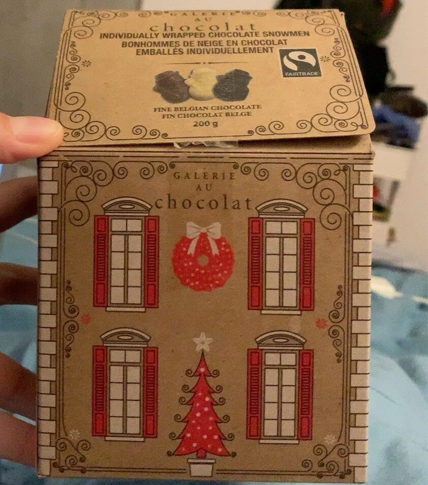 Bonhommes de neige en chocolat