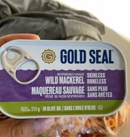 Wild Mackerel / Maquereau sauvage skinless, boneless / sans peau, sans arêtes in olive oil / dans l'huile d'olive