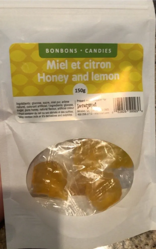 Bonbons miel et citron