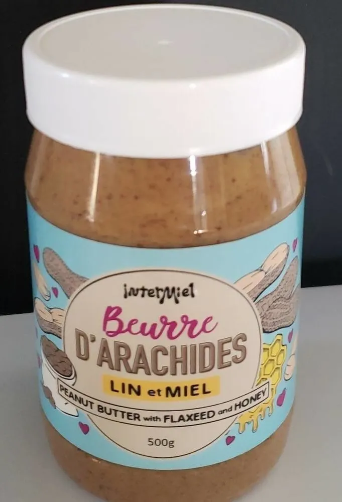 Beurre d'arachides lin et miel