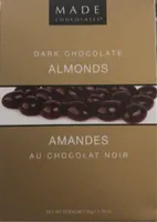 Dark chocolate almonds