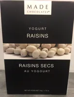 Raisins secs au yogourt