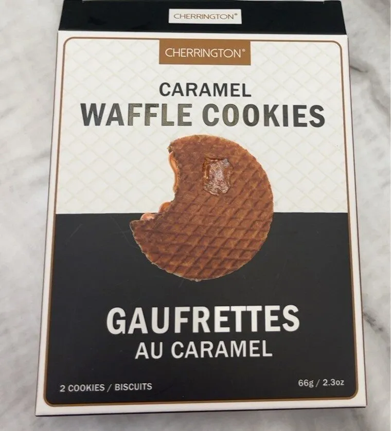 Caramel waffle cookies