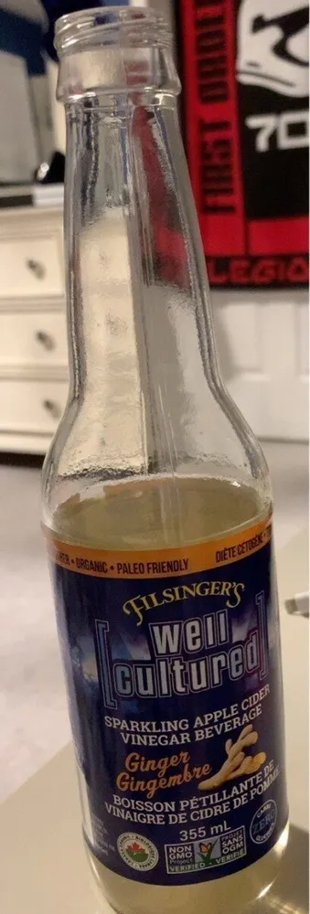 Well Cultured Drinking Vinegar Ginger