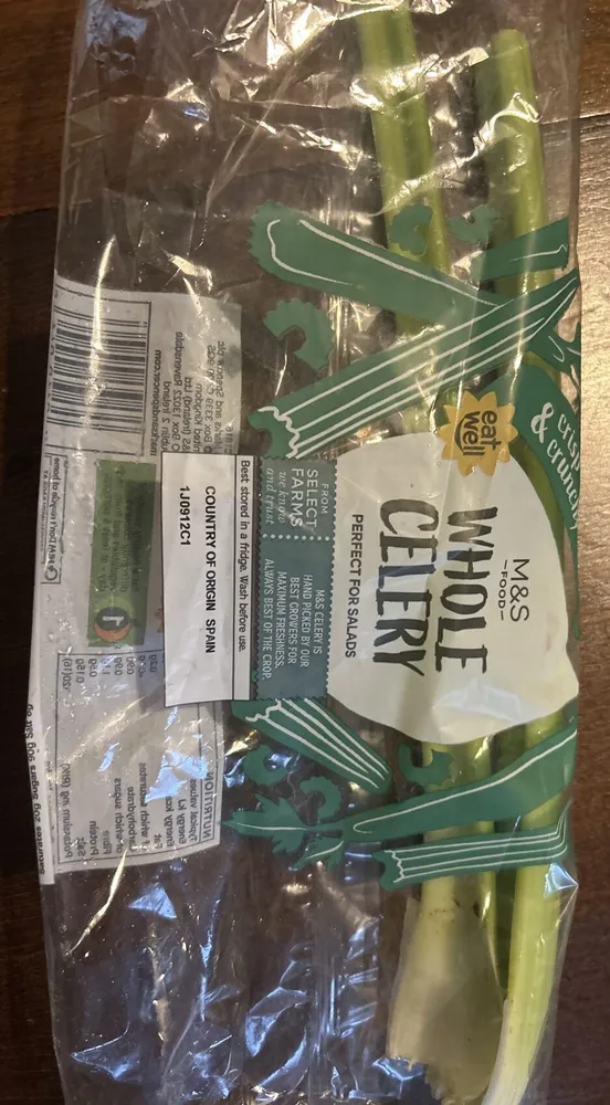 Whole celery