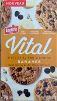 Biscruit Vital son d’avoine bananes chocolat