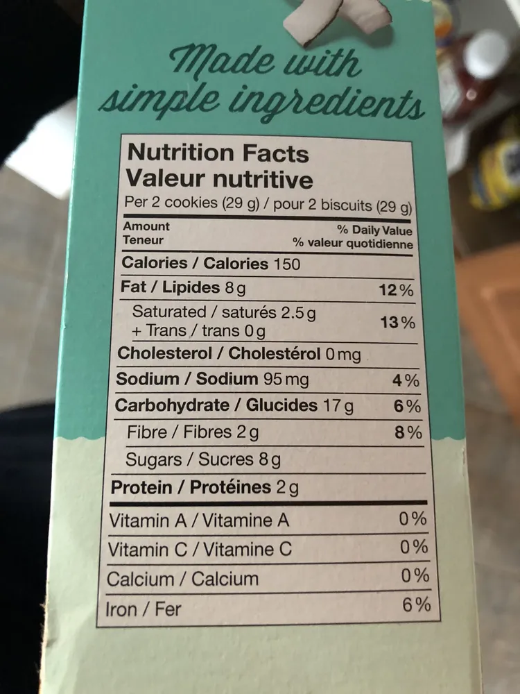 Vital Biscuit au son avoine et noix de coco