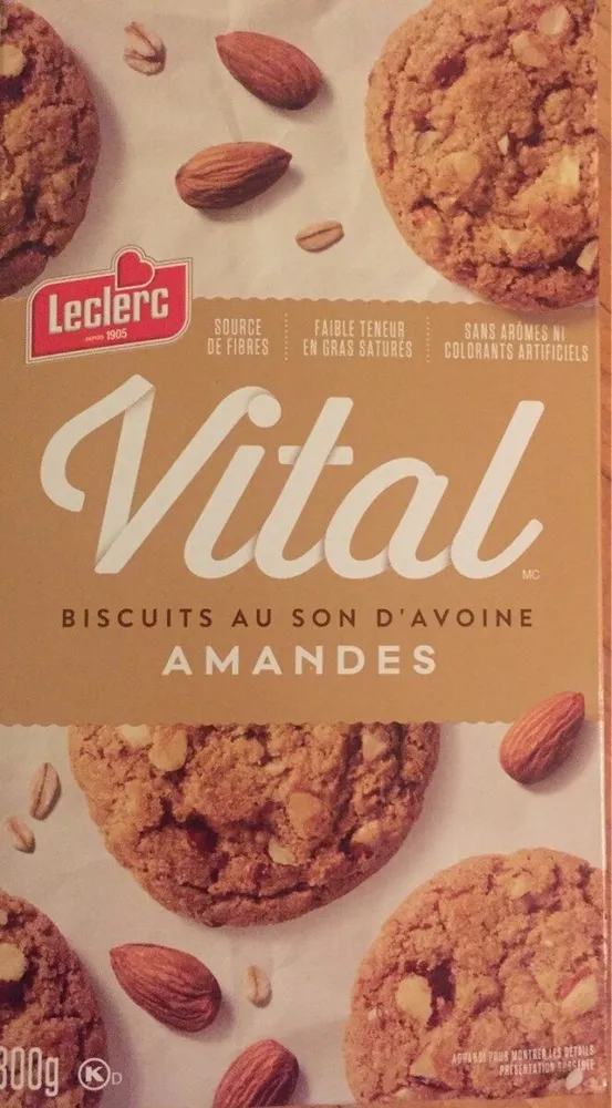 Almond Oatmeal, Vital Cookies.