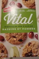 Biscuits au son d'avoine raisins et pommes