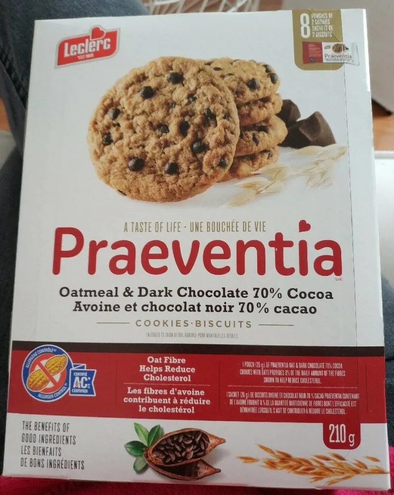 Biscuit avoine et chocolat noir