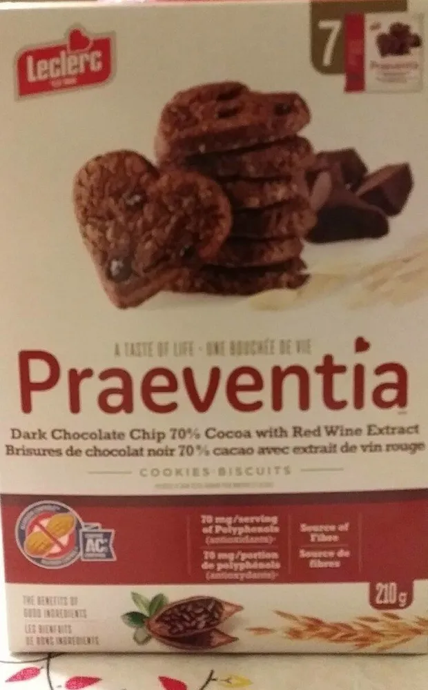 Biscuits Praeventia (chocolat)