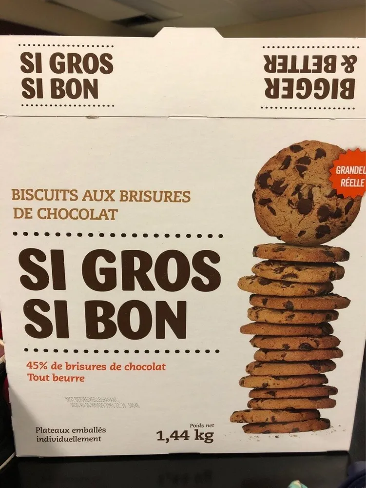 Biscuits aux brisures de chocolat