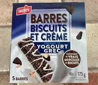 Barres biscuits et creme