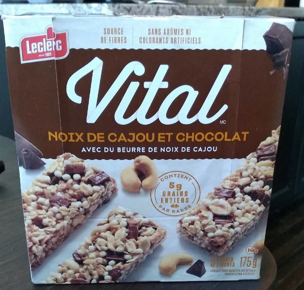 Vital noix de cajou et chocolat