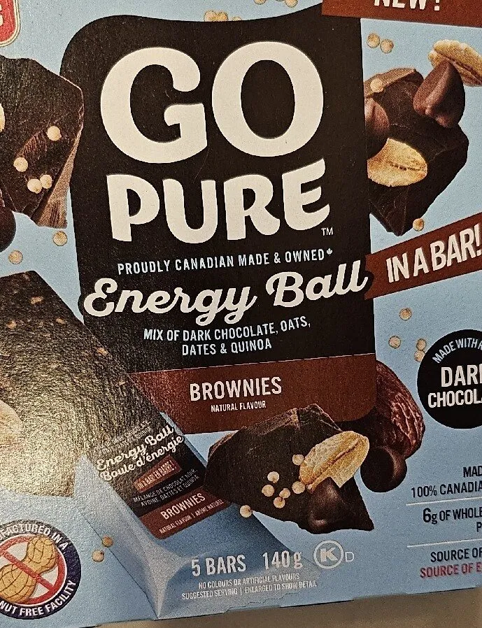 Brownies, Energy Ball in a bar
