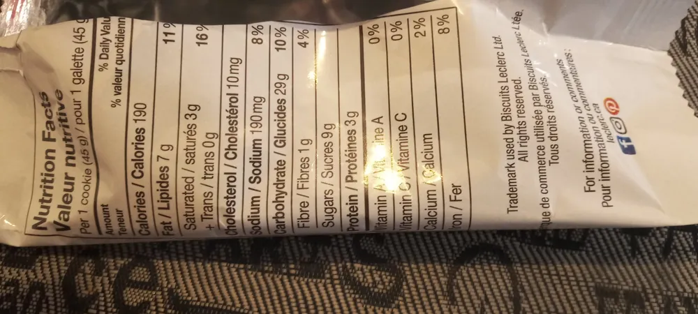 Tradition soft oatmeal cookie