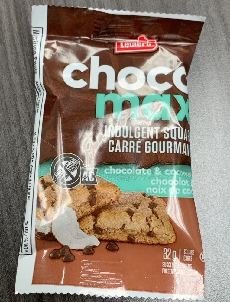 Chocomax carré gourmand chocolat et noix de coco