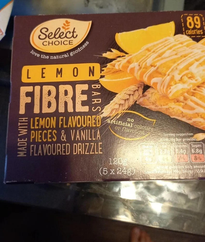 Lemon fibre bar