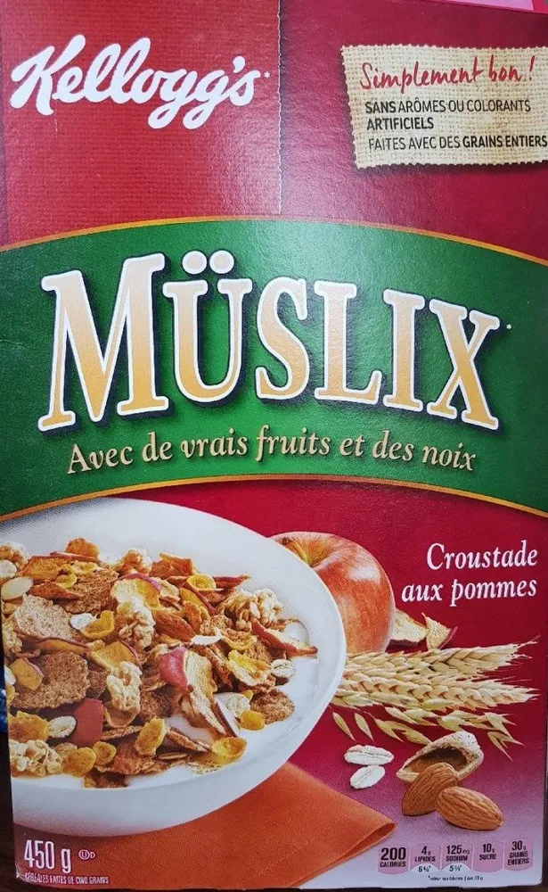 Céréales Müslix (croustade Aux Pommes)