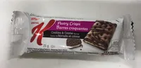 Barres crocantes saveur de biscuits et crème