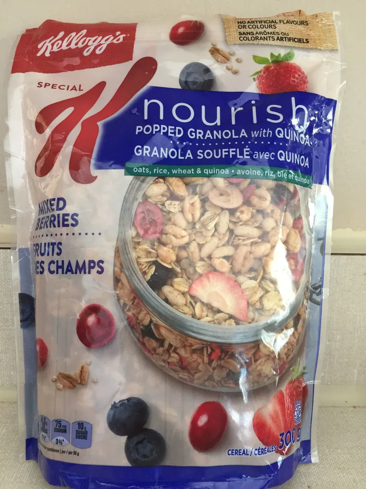 Nourish Popped Granola W / Quinoa Mixed Berries