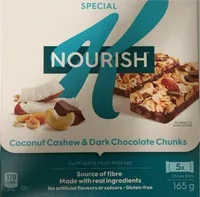 Coconut Cashew & Dark Chocolate Chunks Nourish Bar