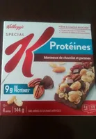 Protéines morceaux de chocolat et pacanes