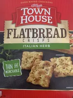 Croustillants Pain Plat - fines herbes italiennes; Flatbread crisps, Italian herb