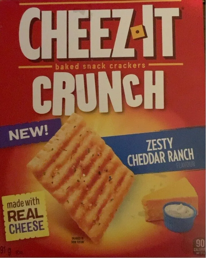 Cheez It Crunch Cheddar et Ranch Piquant