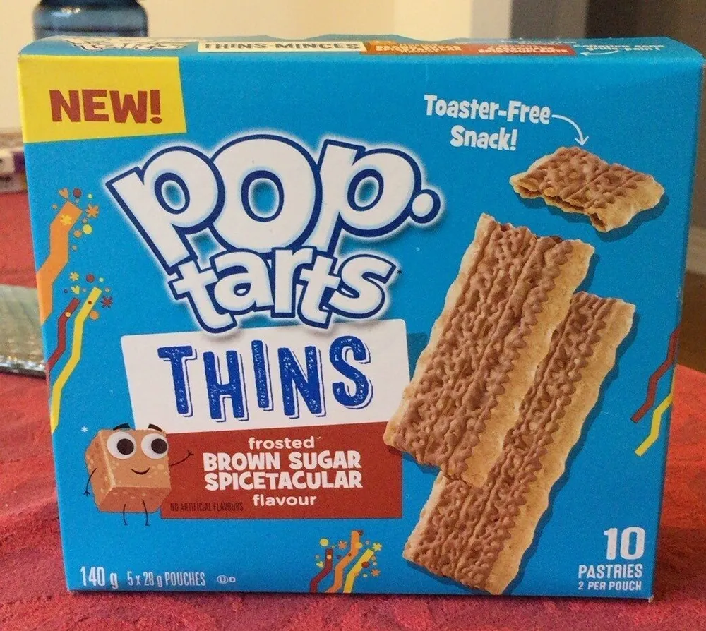 Pop tarts minces glacées à saveur de cassonade épistouflante